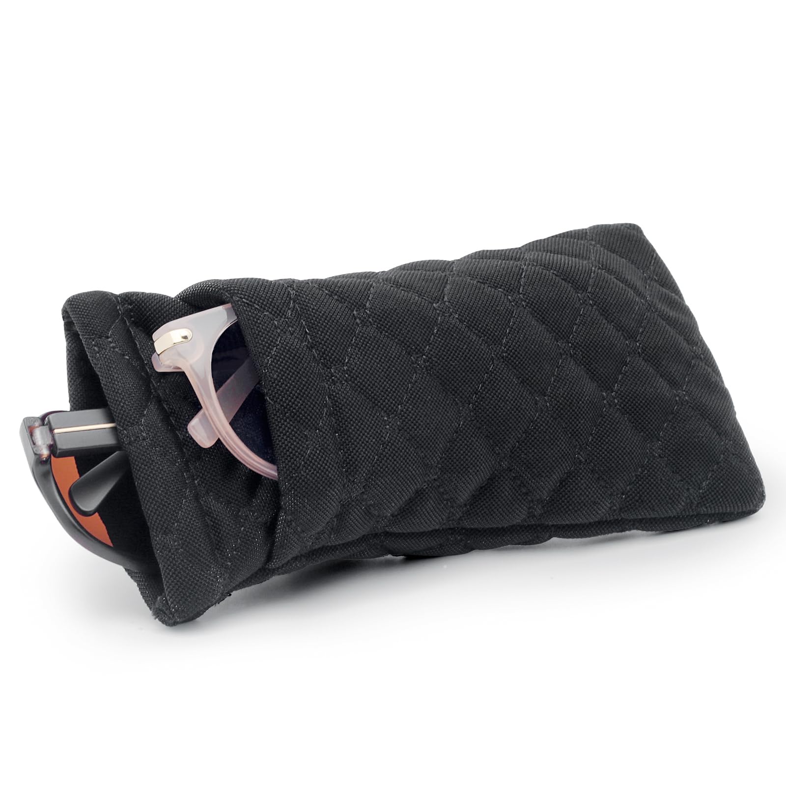 Women's & Men's Soft Eyeglass Case with Cleaning Cloth - Face Shadow Double Glasses Case
| Face Shadow Double Glasses C